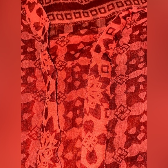 Anthropologie Mauve Canna Swing Babydoll‎ Dress  Fairycore Sheer Women 4 - Picture 7 of 7